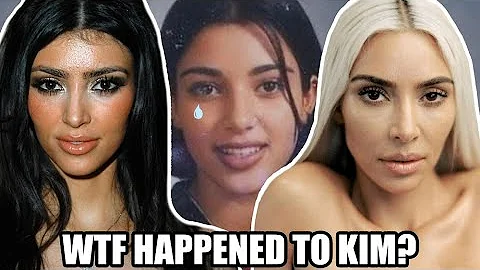 weird a$s transformation of Kim Kardashian - wtf h...
