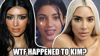 weird a$s transformation of Kim Kardashian - wtf happened!