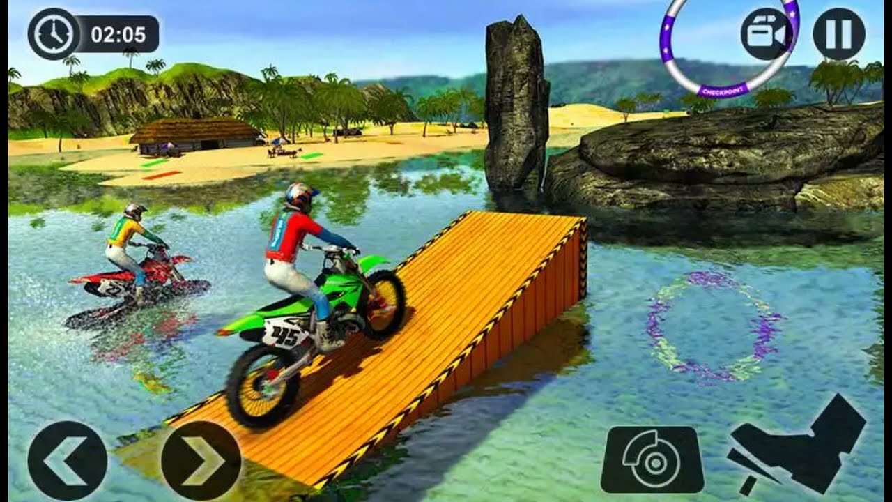Beach Water Surfer Bike Racing - Best Android Gameplay HD