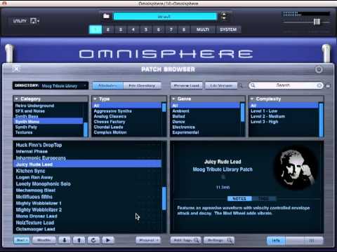 PROJECT PRESET - Omnisphere Bob Moog Tribute - Synth Mono