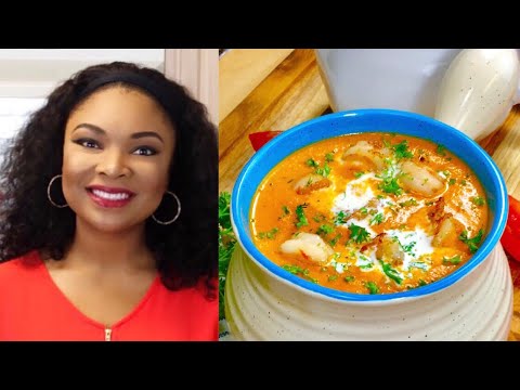 Video: Tomato Soup With Shrimps And Vodka