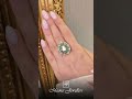 Pear Shaped Emerald Halo Polki Ring Pear Shaped Emerald Halo Polki Ring