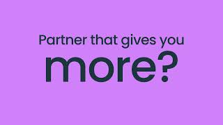 Let's build a payment partnership that lasts