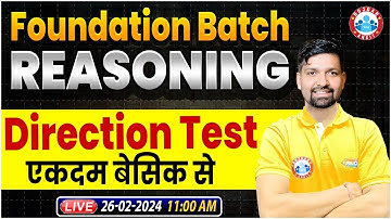 Reasoning Foundation Batch | Direction Test Reasoning Class, Reasoning Class By Sandeep Sir