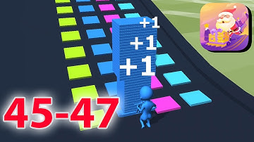 Stack Colors - Level 45-47 - NEW GAME - New Update Gameplay Walkthrough - All Level (iOS, Android)