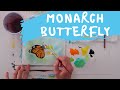 Full Watercolour Painting Class - Paint A Monarch Butterfly
