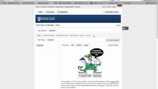 Notre Dame ePortfolio Getting Started