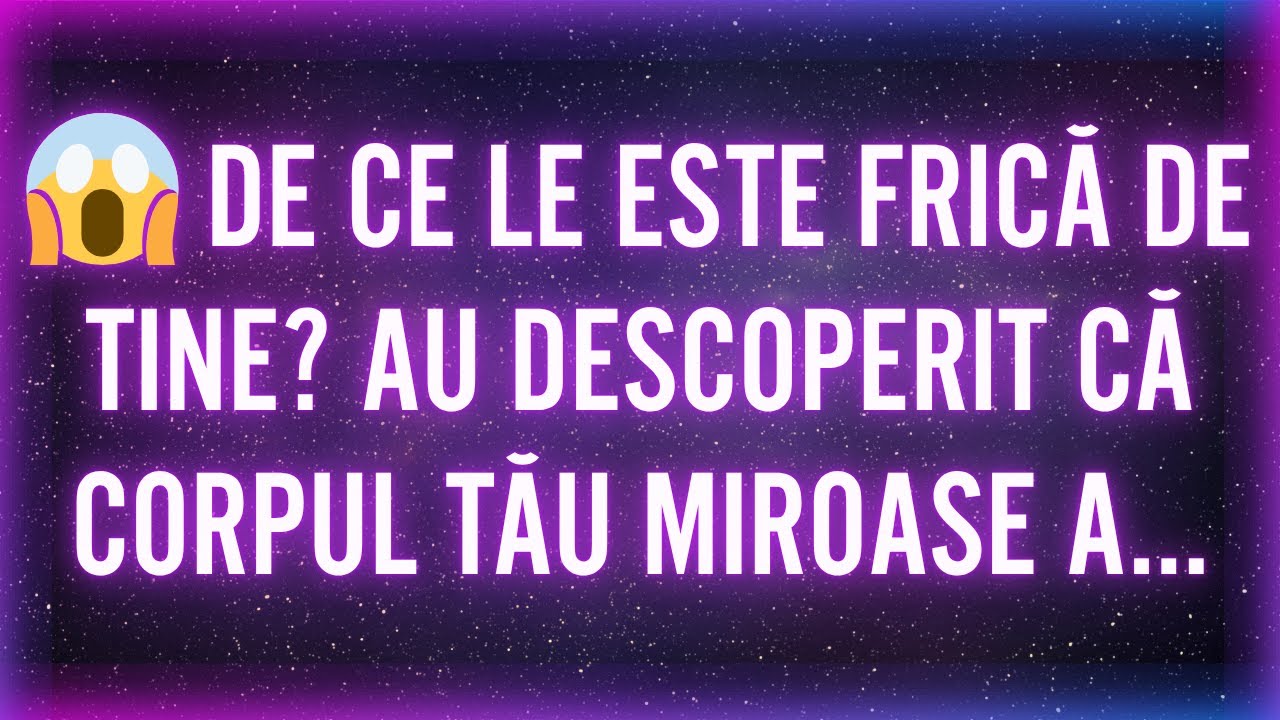 😱 DE CE LE ESTE FRICĂ DE TINE? AU DESCOPERIT CĂ CORPUL TĂU MIROASE A...