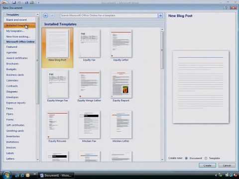Видео: Как использовать шаблоны Microsoft Office?