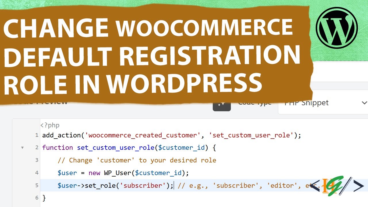 How to Change WooCommerce Default User Registration Role in WordPress ...