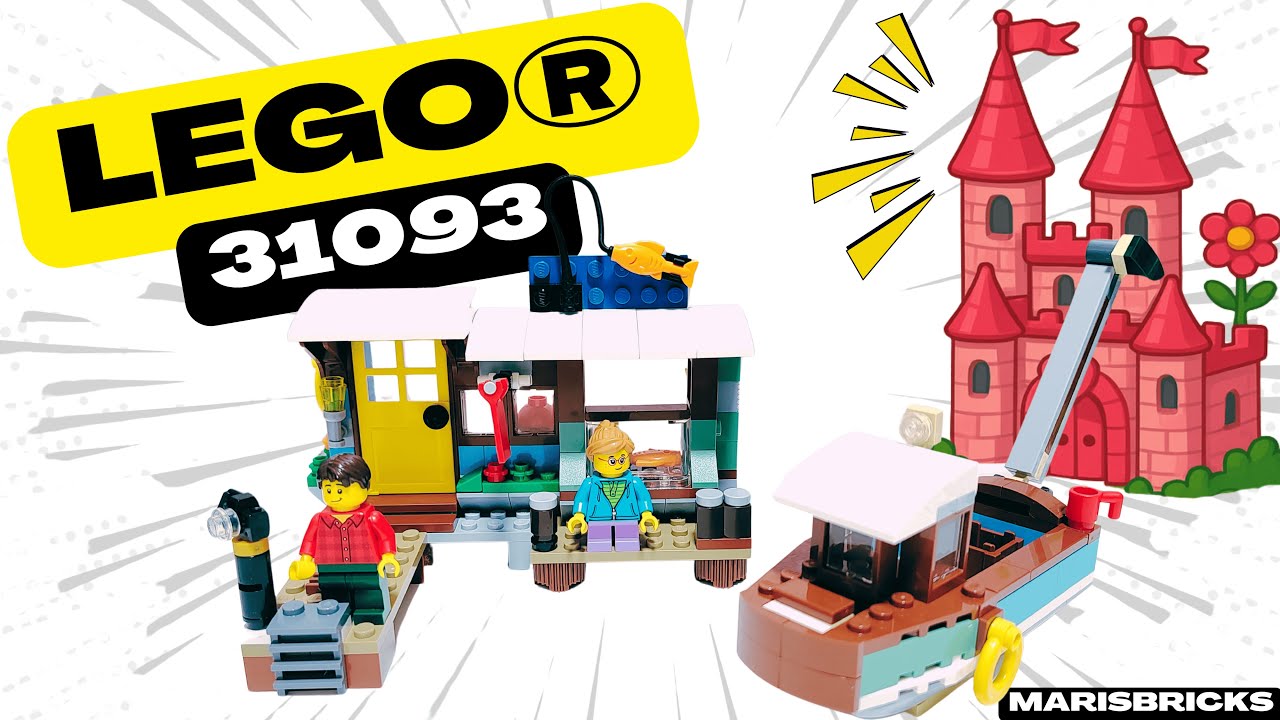 Fishing Village with a Pier, Café and Fishing Boat LEGO 31093 | LEGO Creator 3in1