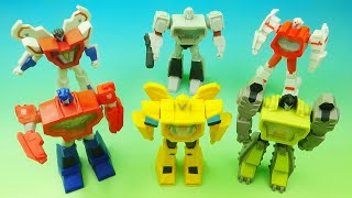 2020 TRANSFORMERS BUMBLEBEE CYBERVERSE ADVENTURES set of 6 McDONALDS HAPPY MEAL COLLECTIBLES REVIEW