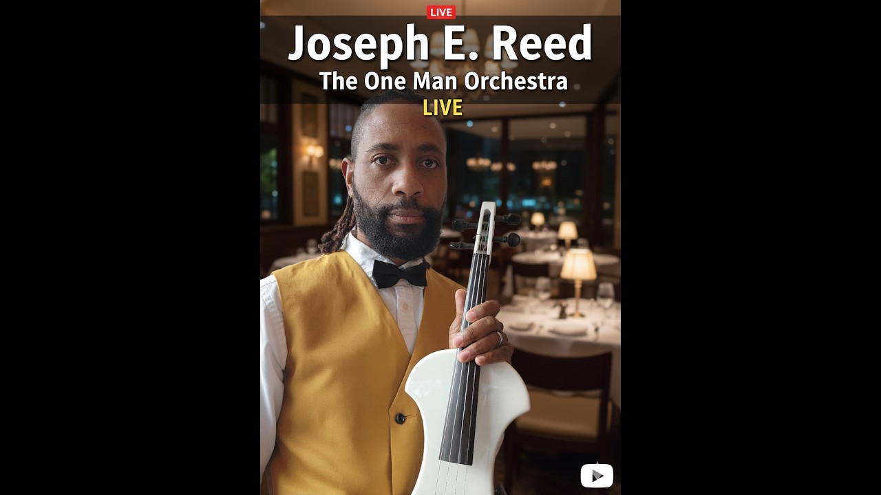 Bridgerton style violin. Joseph E. Reed, The One Man Orchestra is live! Ashland Restaurant. 3-5-26