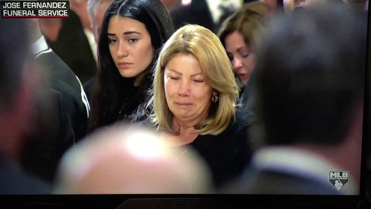 Jose Fernandez funeral God Bless America Recessional End 