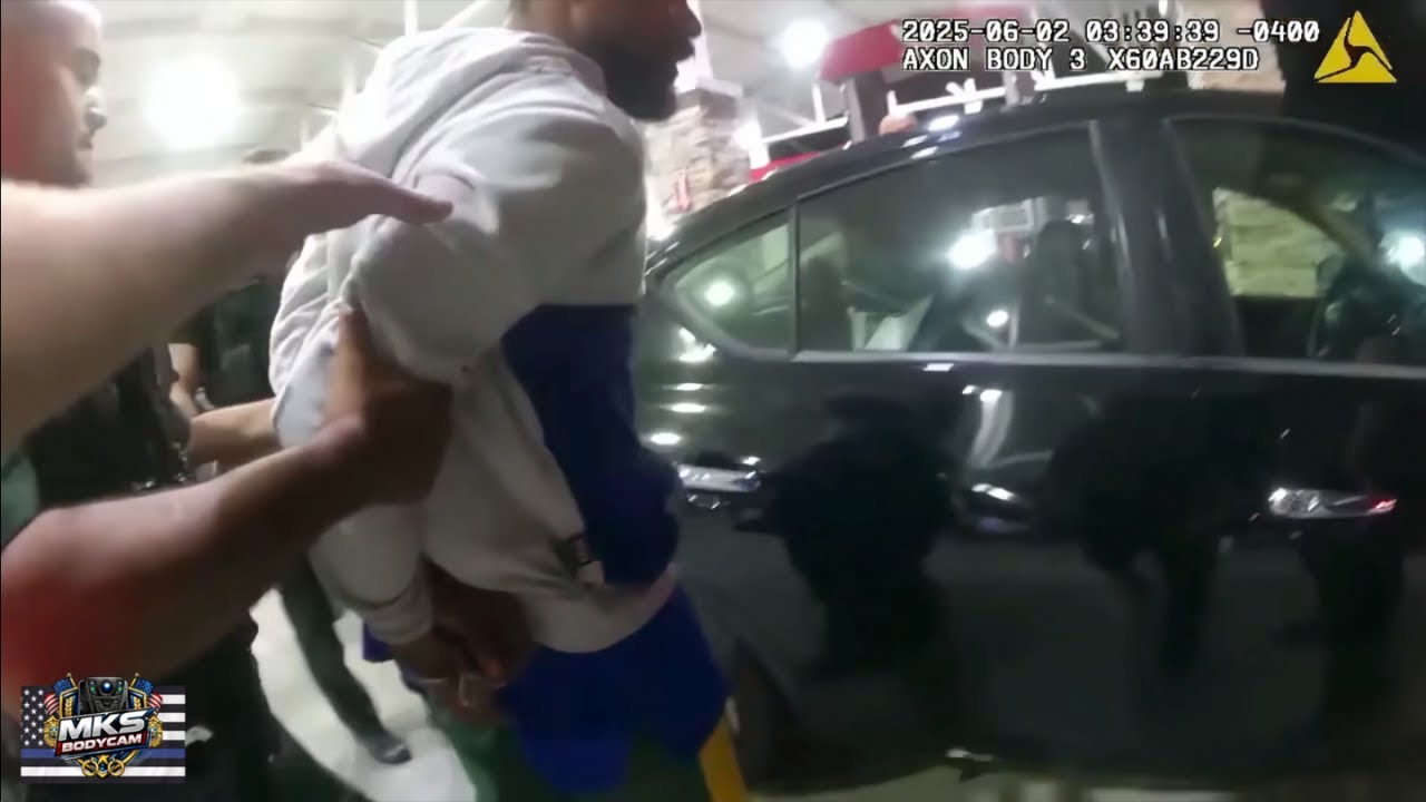 Fresh Out Of Jail, Speeding, Driving Erratically, Ends Badly! Police Bodycam