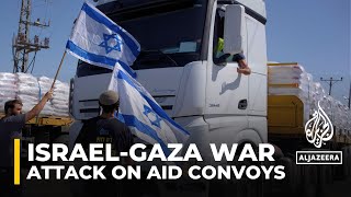 Israeli government doing little to stop looting of Gazabound aid convoys: AJE correspondent