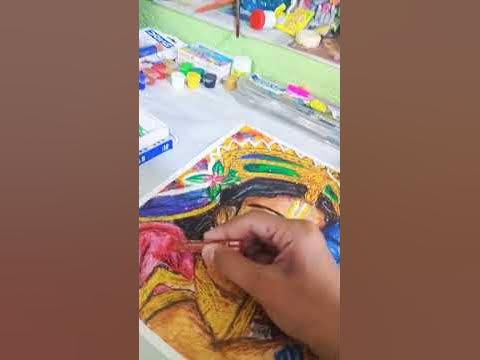 krishna playing holi paintings