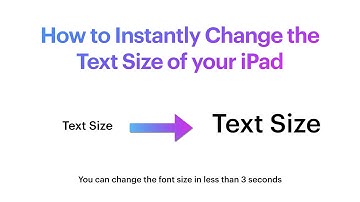 How to Instantly Change the Text Size of an iPad