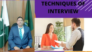 Techniques of lecturer interview