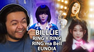 FIRST TIME REACTING TO Billlie - ‘RING X RING’ & ‘RING ma Bell’ & ‘EUNOIA’ M/Vs | REACTION