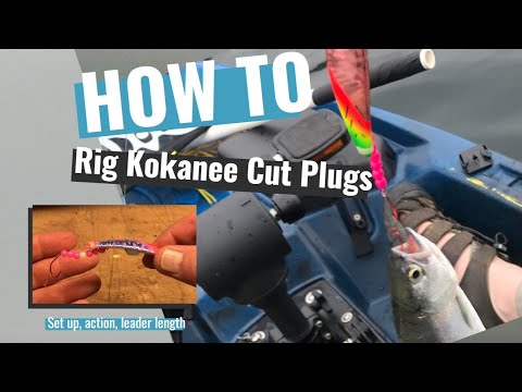 How To rig Brads Kokanee Cut Plug for Kayak Fishing 