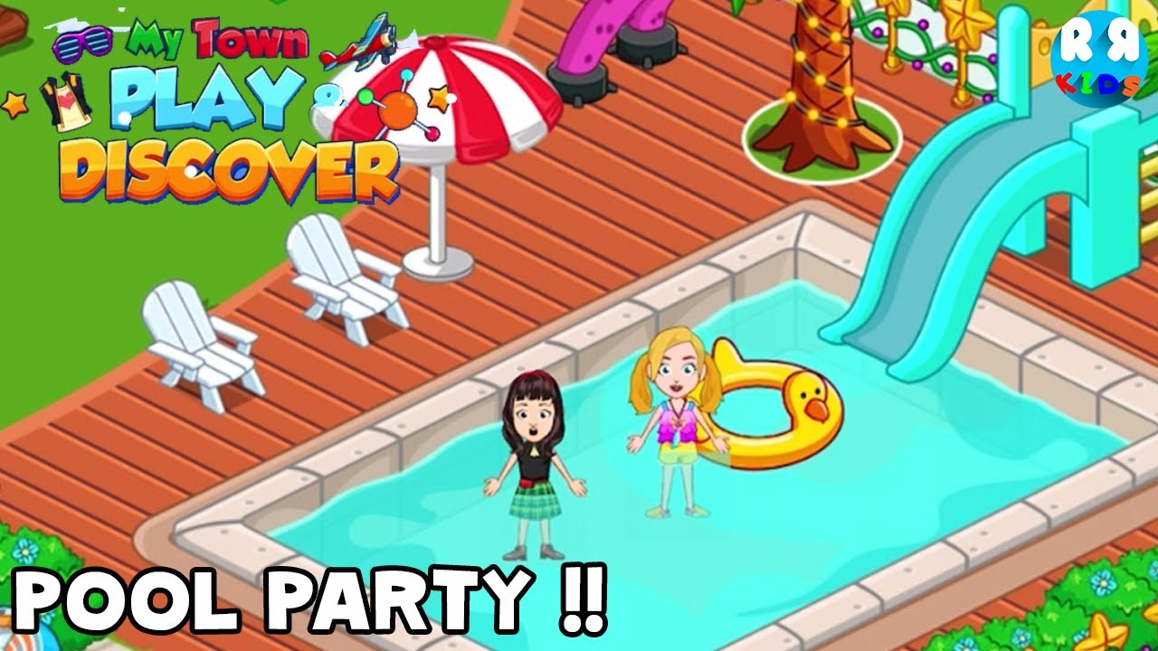 My Town: Play & Discover - City Builder Game - Make your Own Pool Party with Friends | iPad Gameplay