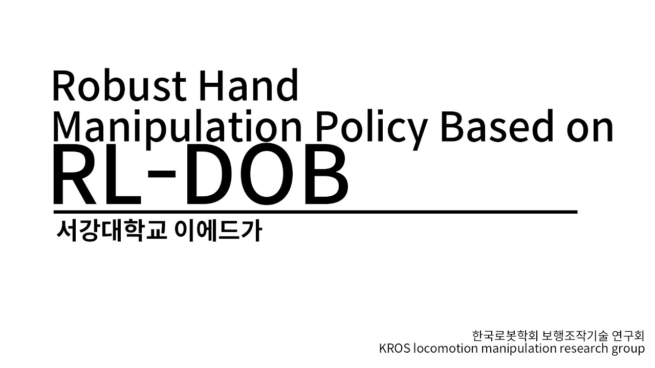 Robust In-Hand Manipulation Policy based on RL-DOB