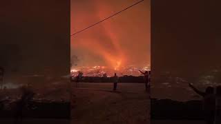 Fire Whirl in Aguiar da Beira, Guarda, Portugal - Aug. 16, 2025