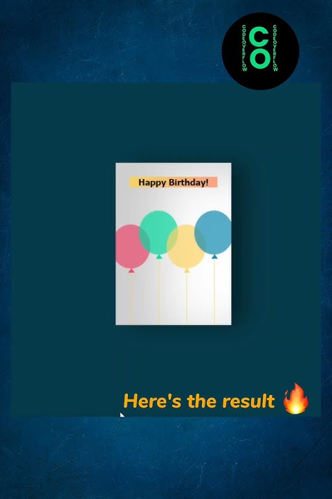 How to makeHappy Birthday card From html and css || How to makeHappy ...