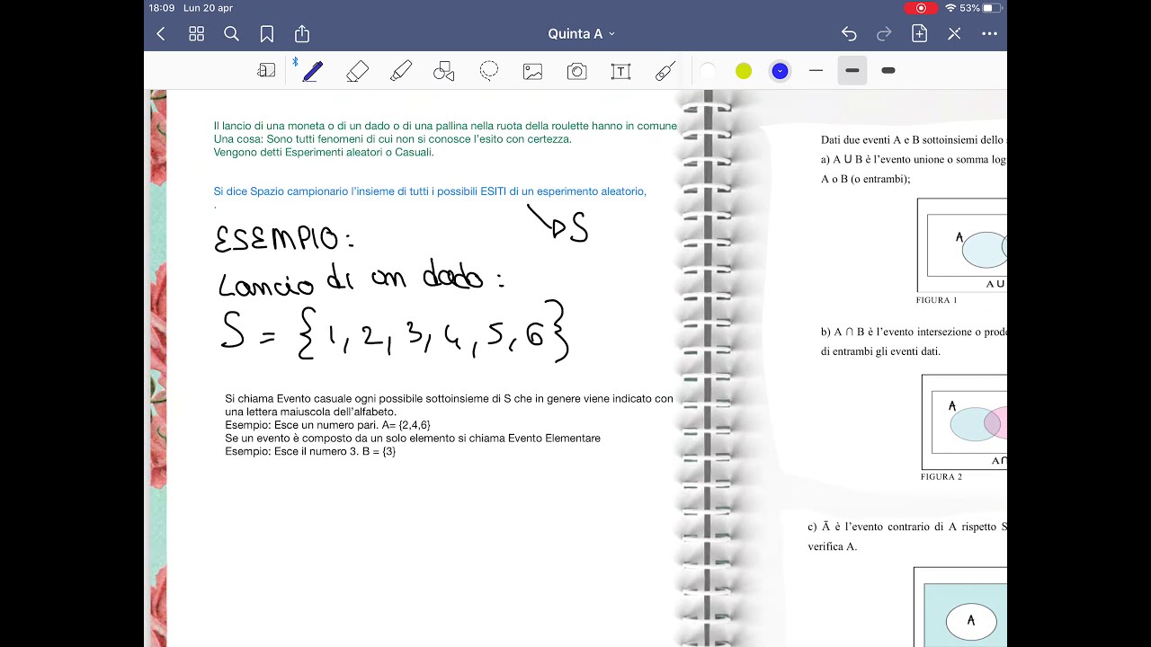Esperimento Aleatorio Evento Casuale Evento Elementare Youtube