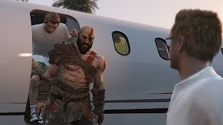 GTA V - Modded Cutscene - Kratos from GOW as Online Character