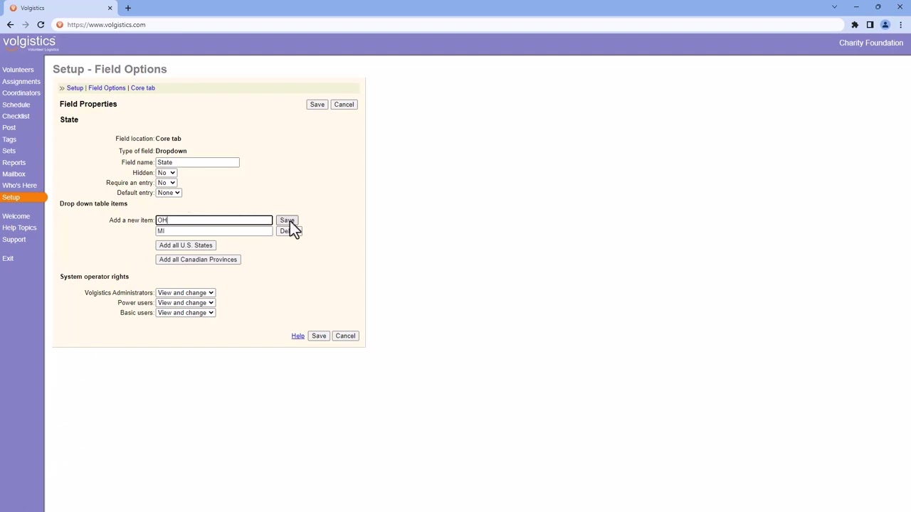 Add States (Or Provinces) to Dropdown