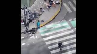 "Lluvia de billetes" en el barrio porteño de Belgrano