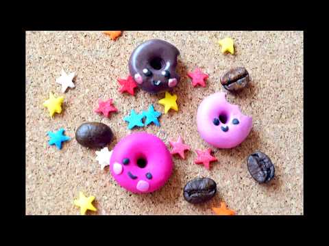 პოლიმერული თიხა. დონატი // Polymer clay. Donut