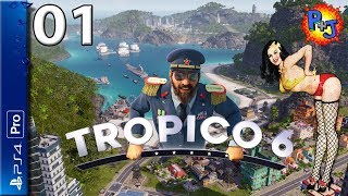 Let's Play Tropico 6 PS4 Pro | Console Gameplay Episode 1 | Getting Started (P+J)