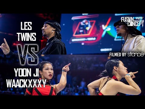 LES TWINS vs WAACKXXXY  YOON JI   FUSION CONCEPT 2022   Semi Final   1st Battle