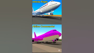Butter landing comparison between Infinite Flight vs Airline Commander #shorts