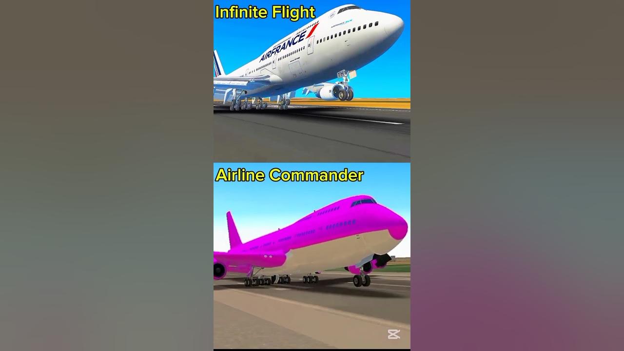 Butter landing comparison between Infinite Flight vs Airline Commander #shorts Butter landing comparison between Infinite Flight vs Airline Commander #shorts