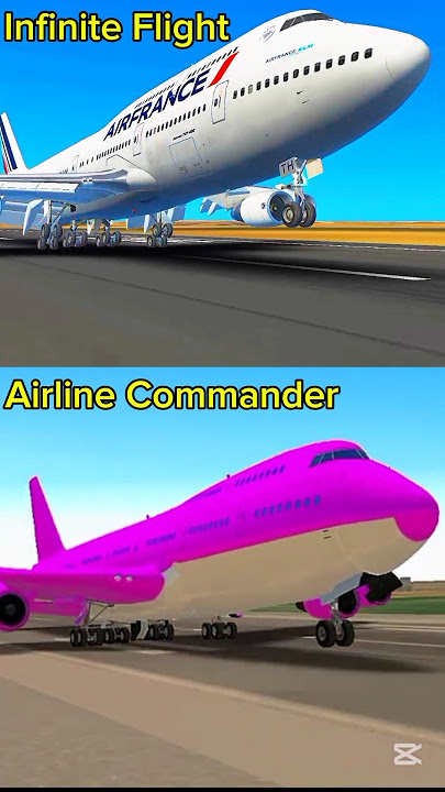 Butter landing comparison between Infinite Flight vs Airline Commander #shorts