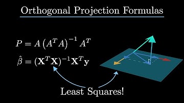 Orthogonal Projection Formulas (Least Squares) - Projection, Part 2