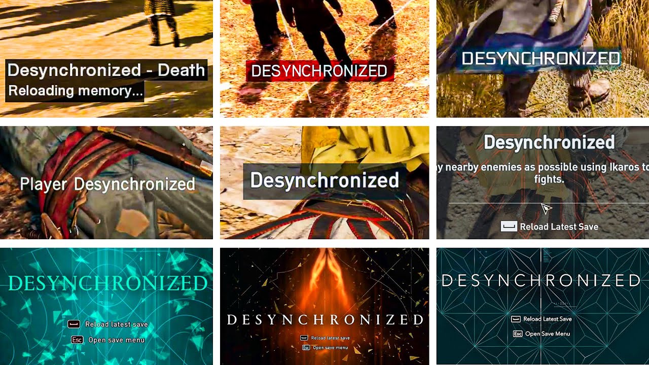 Evolution of Desynchronization Screens in Assassin's Creed Game (2007 ...
