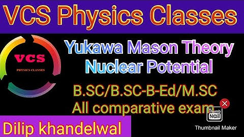 Yukawa meson theory and Nuclear potential