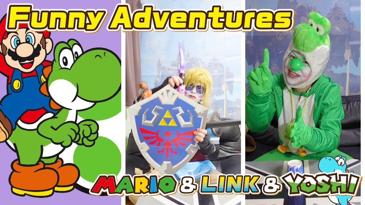 The Funny Adventures of Mario & Link ＆ Yoshi 🤣 ＃5439 - YouTube