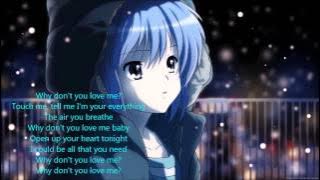 Nightcore - Why Don't You Love Me (lyrics)