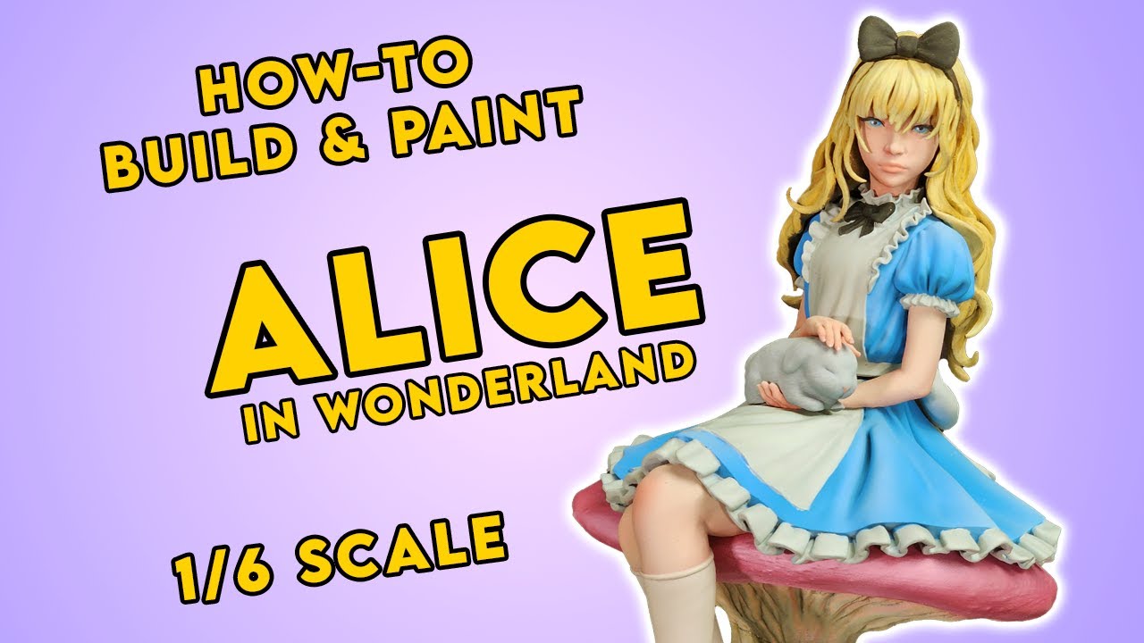 HOW TO PAINT ALICE - 3D Print 1/6 Scale STATUE - YouTube