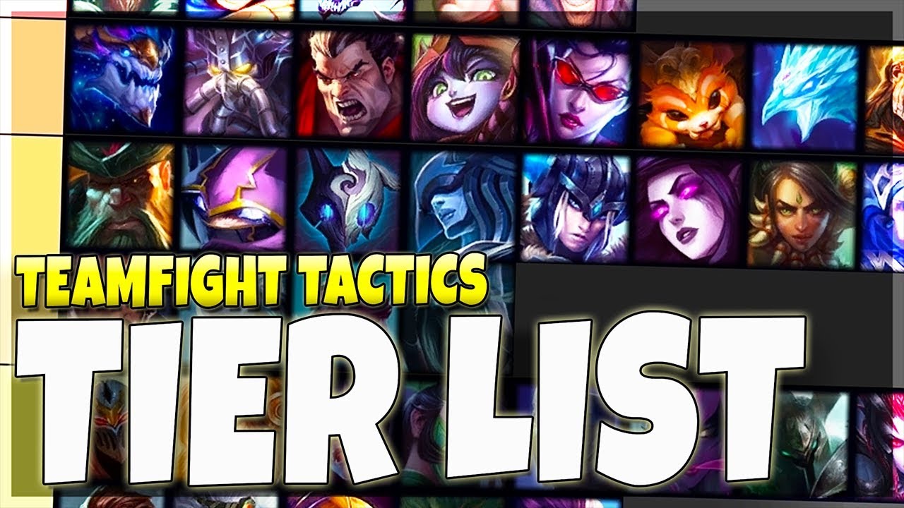 TIER LIST - ALL & RANKED In Teamfight Tactics YouTube