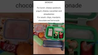 5 Nut Free BENTO Sandwich School LUNCH Ideas - WEEK 1 #shorts