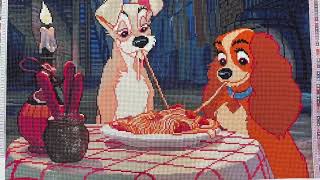 Diamond Art Completion Lady And The Tramp Bella Notte