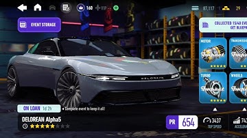 NEED FOR SPEED NO LIMITS ☆《 DELOREAN ALPHA5 》☆《 DAY 6 》☆ [4K]