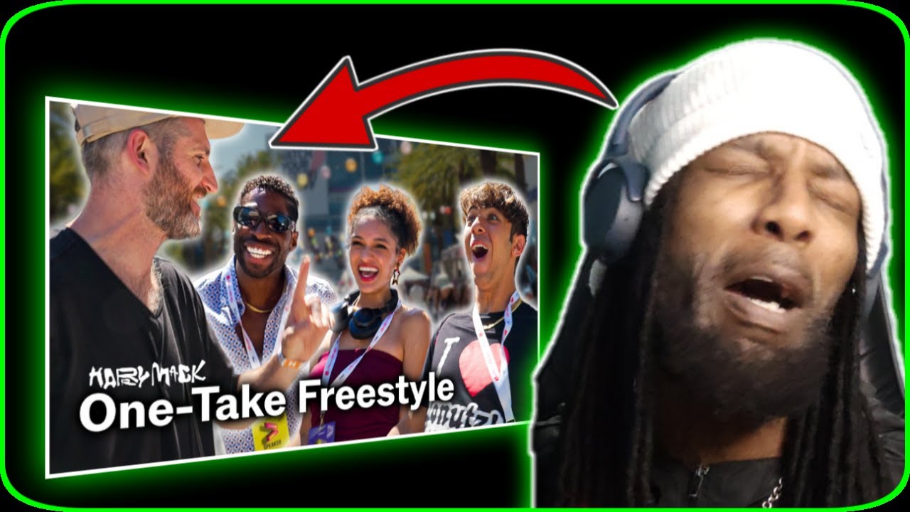 Harry Mack's 13 Minute One-Take Freestyle Reaction at VIDCON is INSANE!